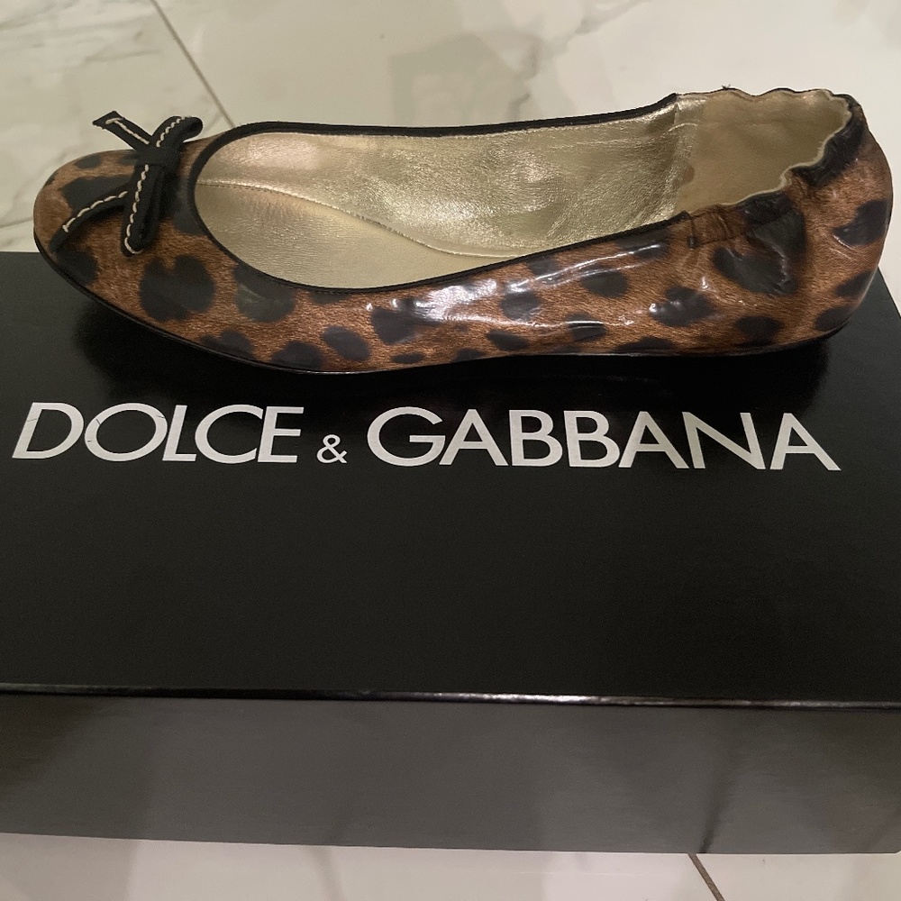 Dolce & Gabbana brand new leopard print shoes